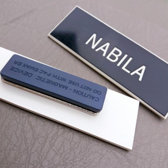 Buy Name Tag MAGNET Sekolah Cikgu, Penjawat Awam, Kakitangan 