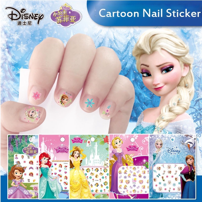 My Little Pony Nail Sticker Children Cartoon Girl Baby Makeup Toys  Waterproof | Shopee Malaysia