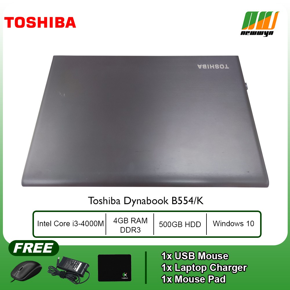 Laptop Toshiba Dynabook B554/K - Core i3-4000M @ 2.4Ghz / 4GB 