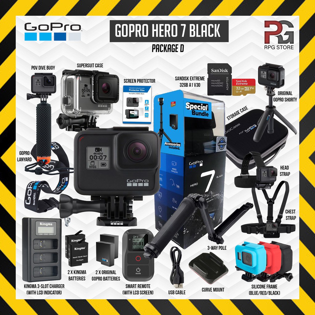 (READY STOCK) - GoPro HERO 7 / HERO7 Black Special Bundle | Shopee Malaysia