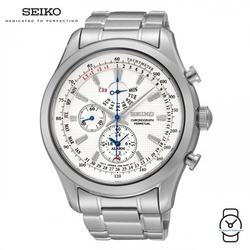 Seiko Gents SPC123P1 Neo Classic Perpetual Calendar White Dial Stainless  Steel Watch | Shopee Malaysia