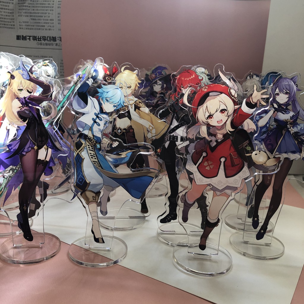 qZFu Game Genshin Impact Venti Paimon Player Diluc Klee Acrylic Stand