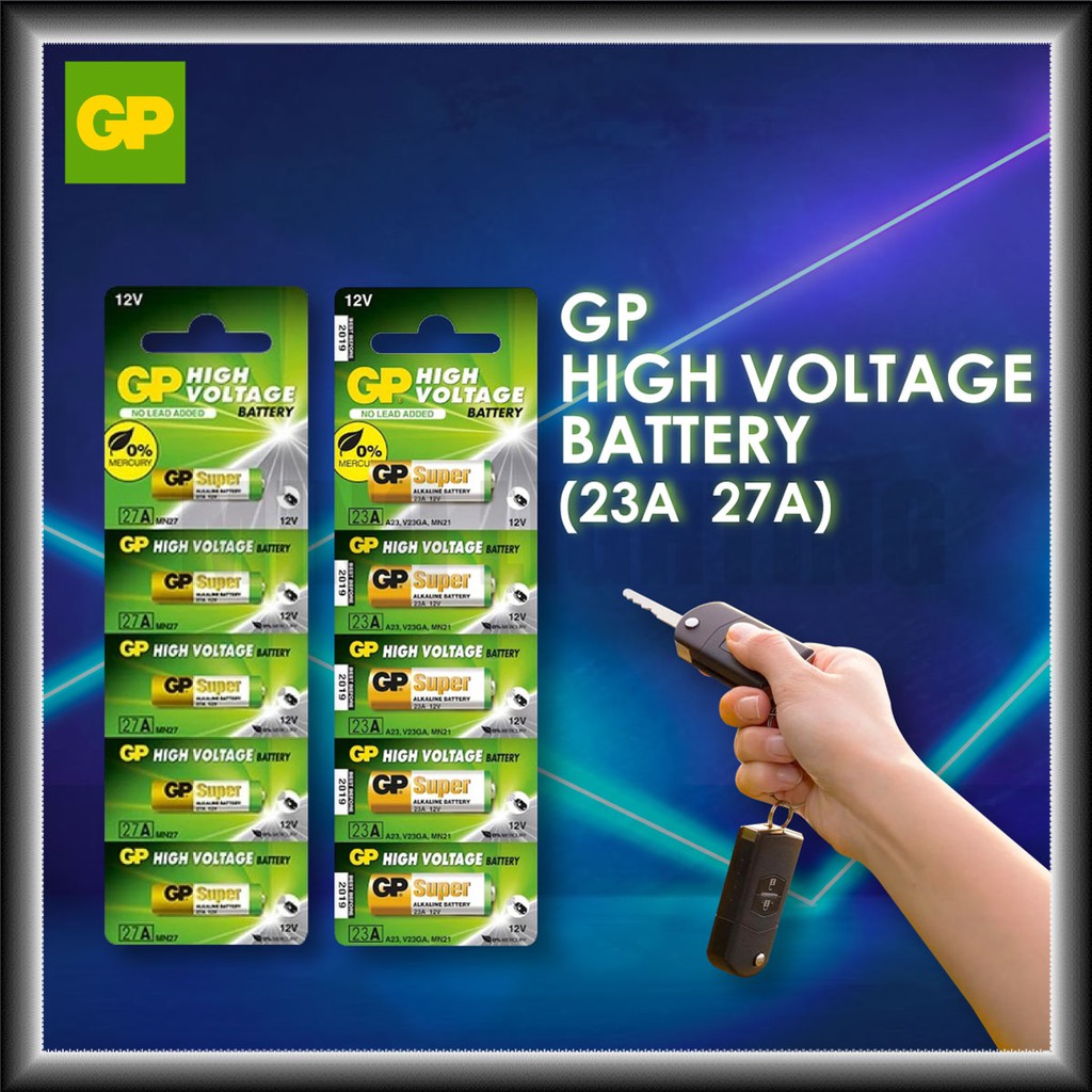 [Genuine] GP High Voltage Battery 23A 27A Super Alkaline 12V Remote
