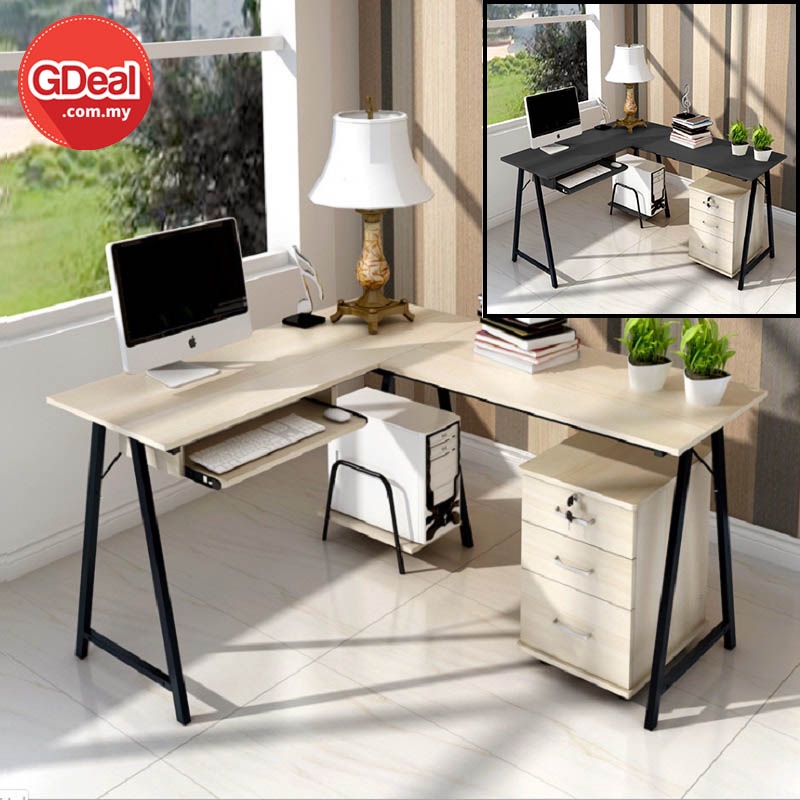 Gdeal Corner Computer Desk Modern Corner Desk Home Desktop Desk L