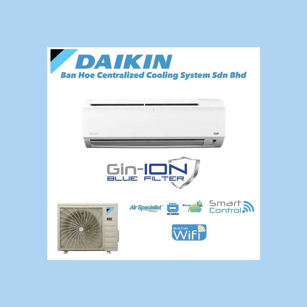 Wifi Daikin R Wall Mounted Non Inverter Hp With Smart