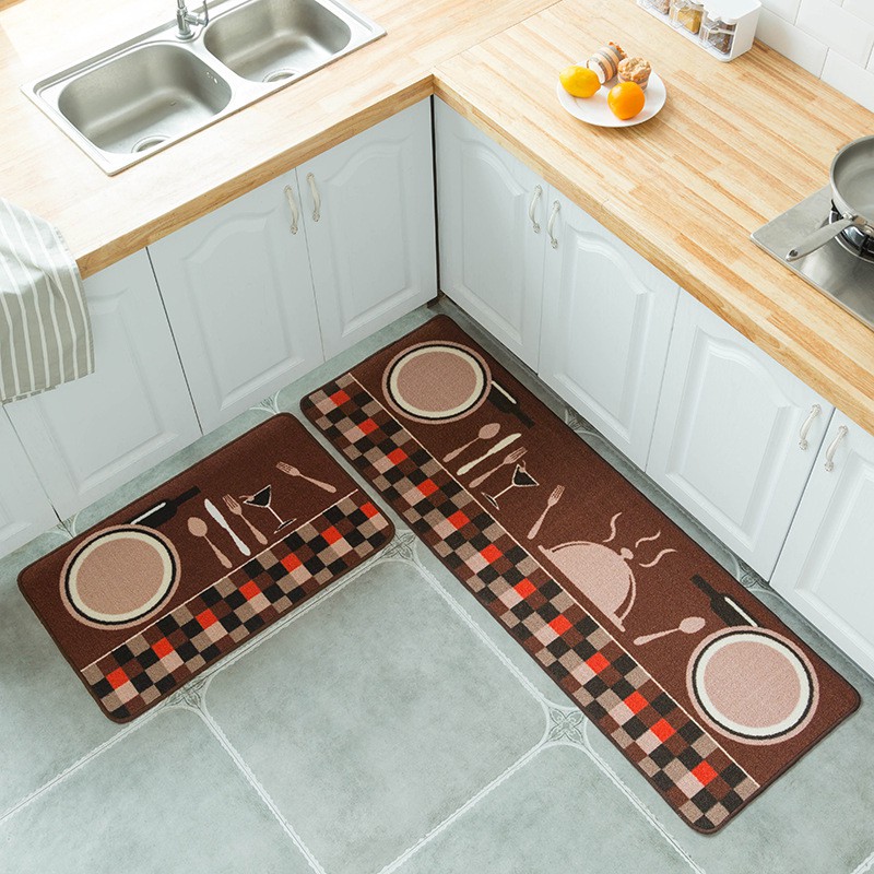 Anti Fatigue Kitchen Rug Set 2 Pieces Non Skid Waterproof Kitchen