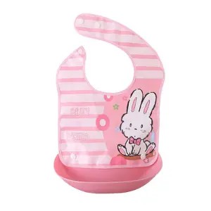 ★Fast Delivery★ Waterproof Silicone Baby Bib Washable Roll Up Crumb Catcher Feeding Eating New