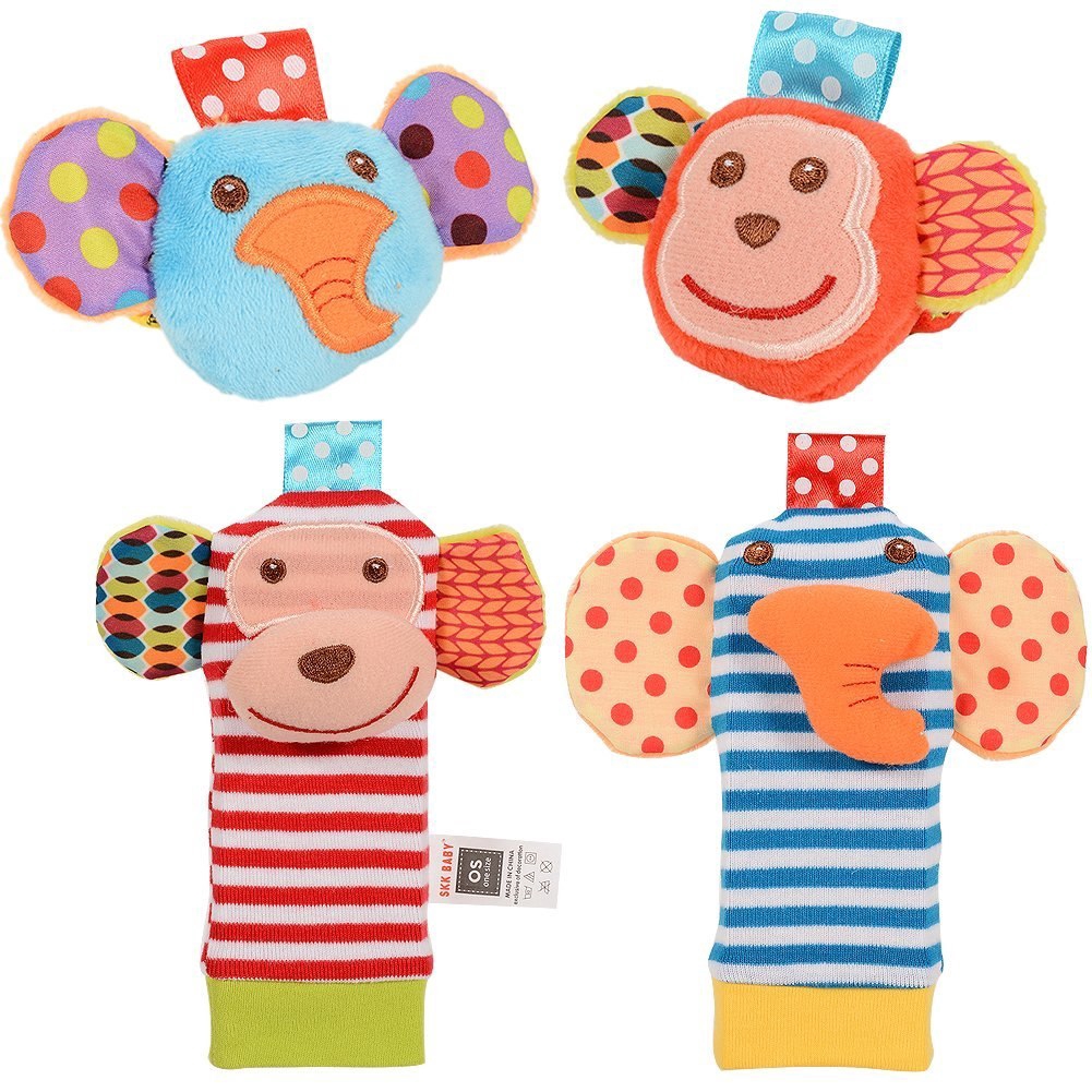 wrist and foot rattles for babies