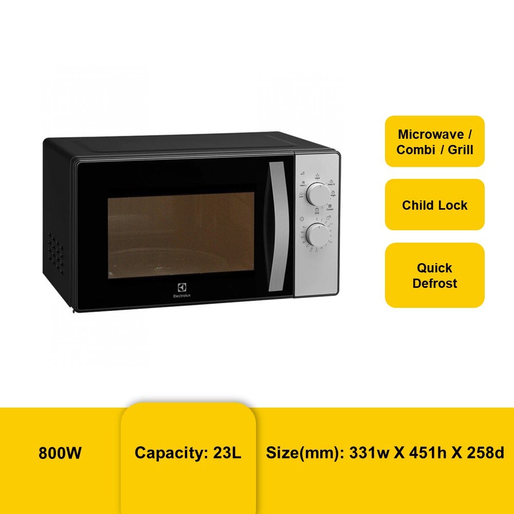 ELECTROLUX Microwave Oven Grill Convection Type (23L) EMG23K38GB