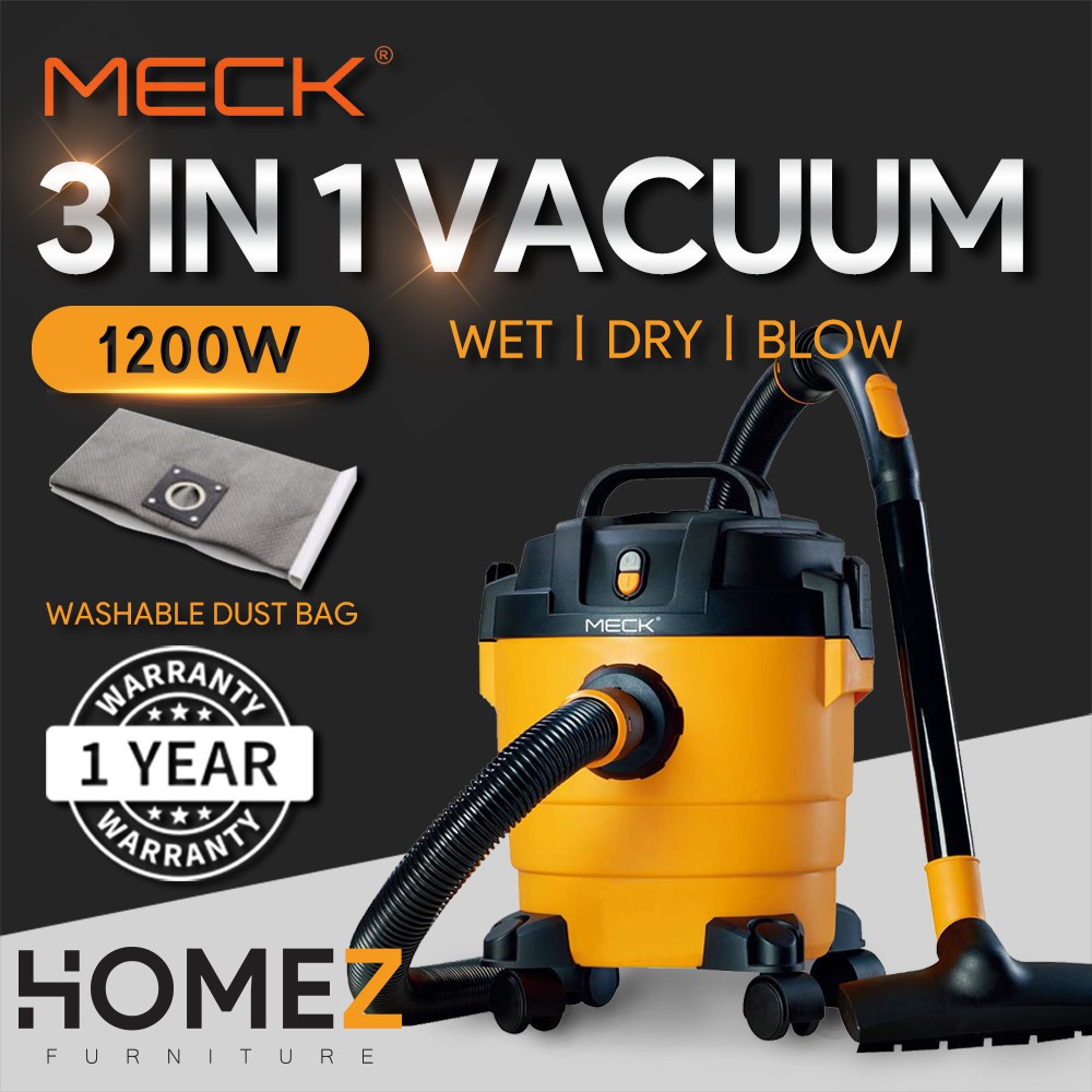 MECK 3In1 WET / DRY / BLOW Heavy Duty Vacuum Cleaner 1200W (MVCWD10