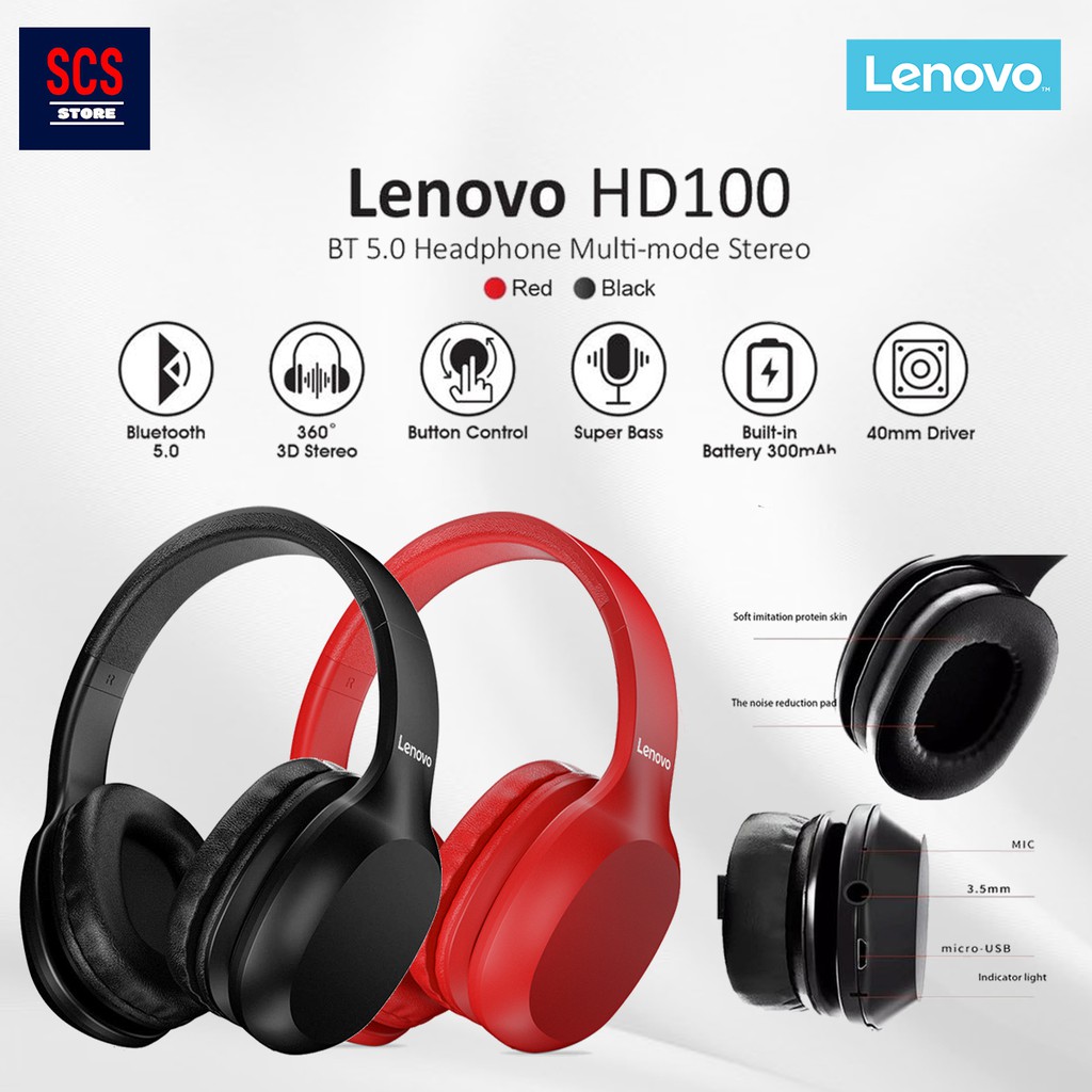 lenovo hd100 bluetooth headphone