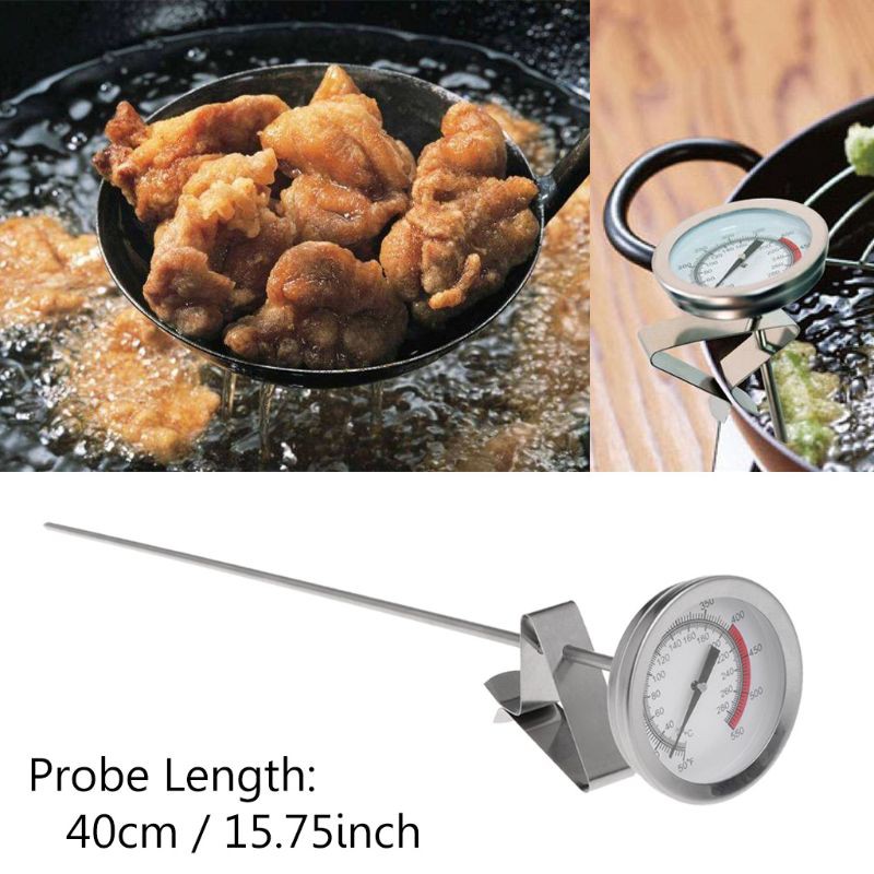 ❤❤ Frying Oil Fryer Fries Fried Chicken Wings BBQ Grill Thermometer