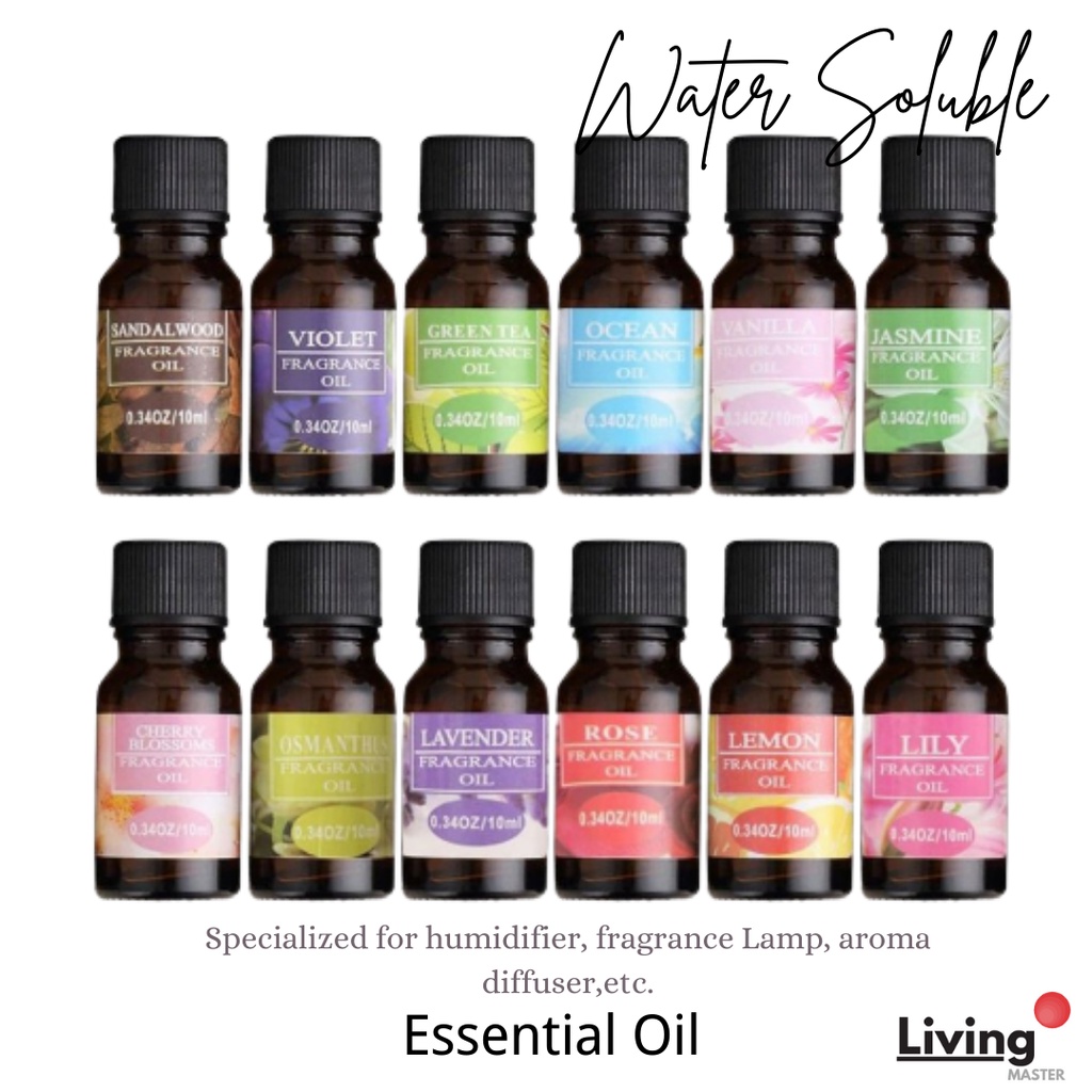 Essential Oil Water Soluble Aromatherapy for Air Humidifier Air Diffuser Perfume Fragrance Pure