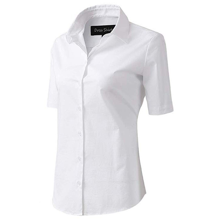 women's button down dress shirts short sleeve