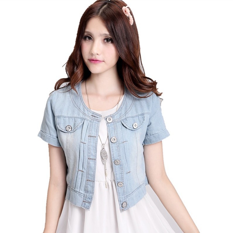 short jeans jacket for girl