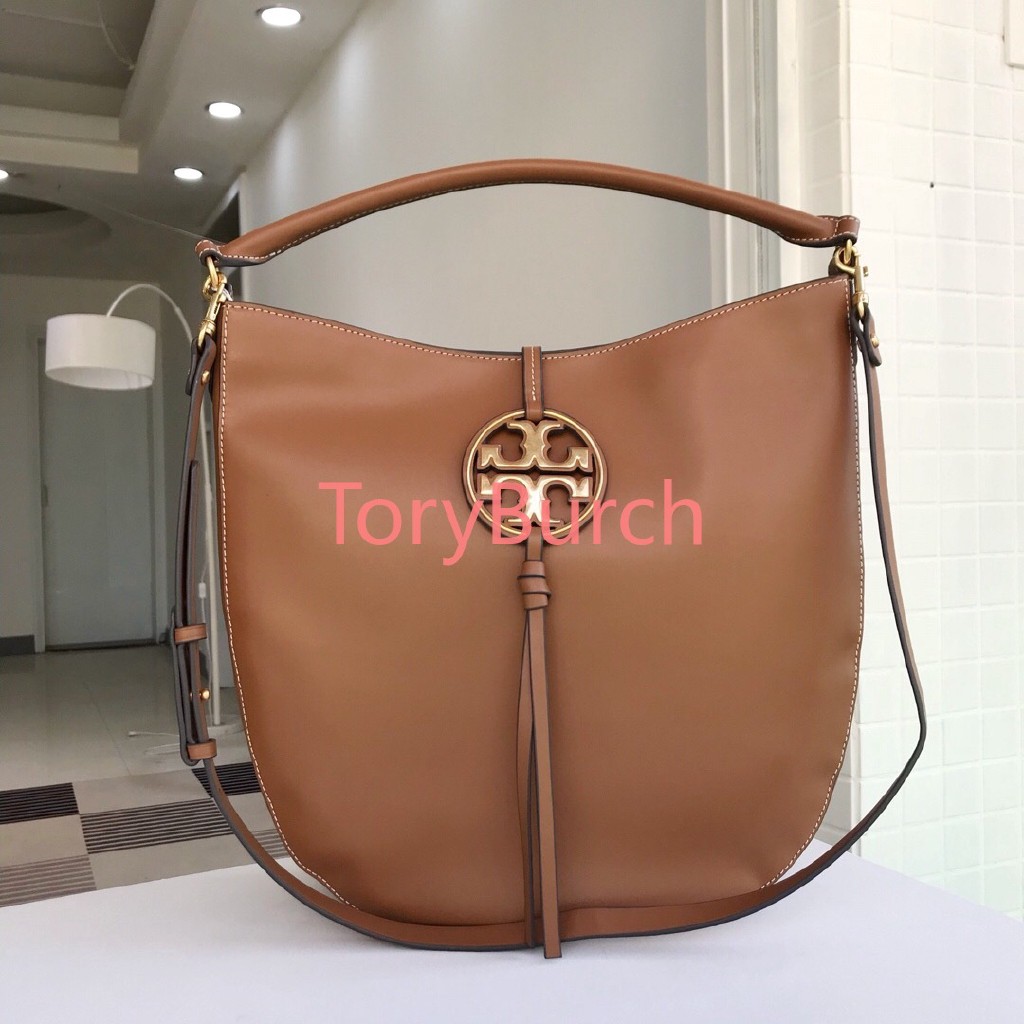 tory burch miller metal slouchy hobo bag