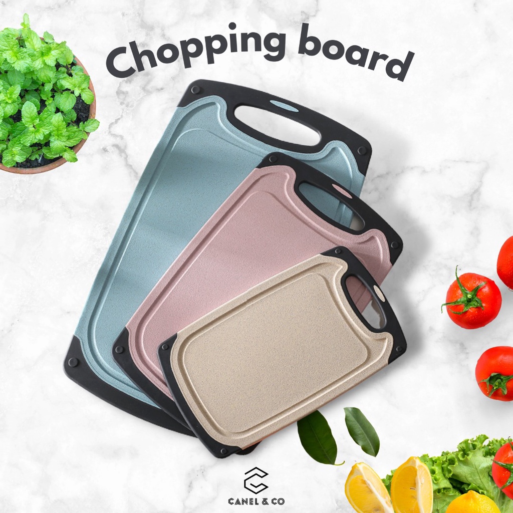 [Ready] 2021 New Eco Friendly Organic Wheat Straw Anti Bacterial Non Stick Cutting Chopping Board Papan Pemotong 切菜板