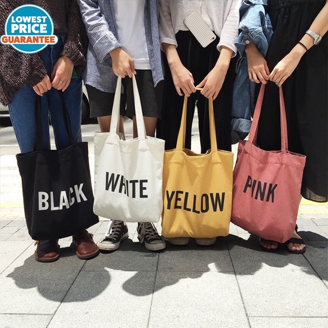 tote bag korea shopee