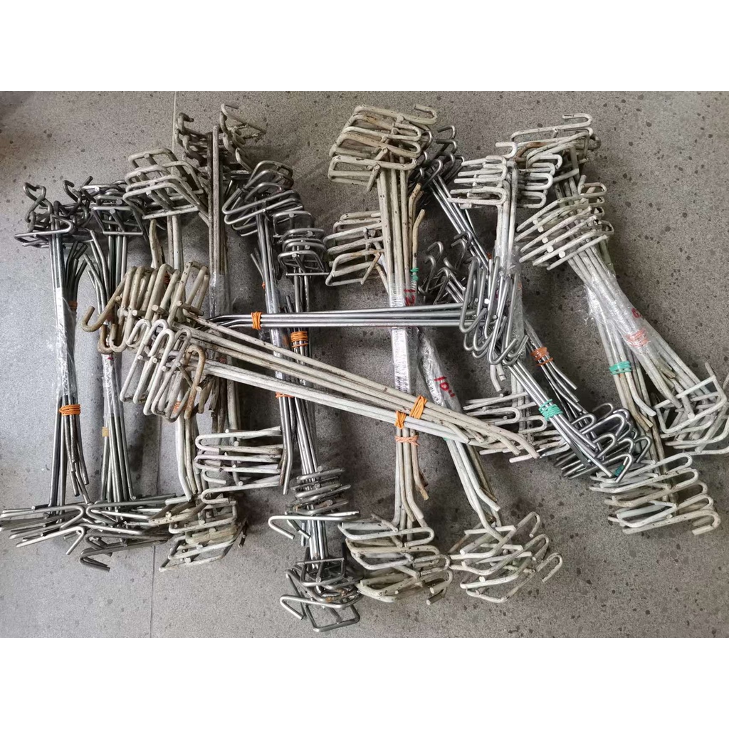 Used 10pcs Steel Single Hook 6" 8" 10" 12" for netting frame and