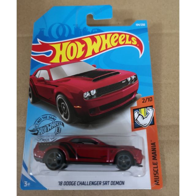 dodge challenger demon hot wheels