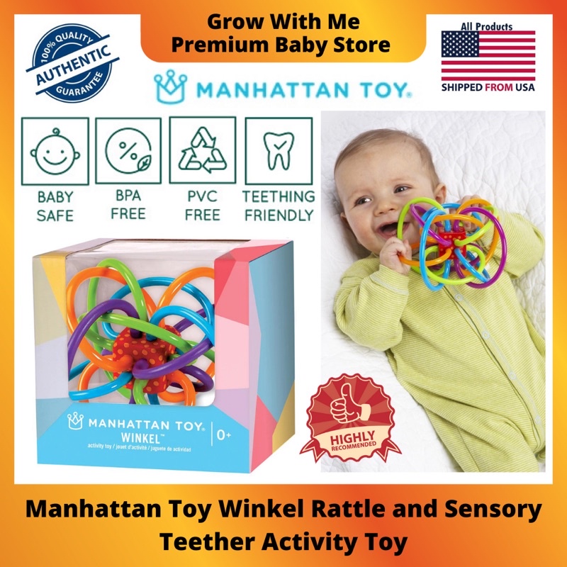 ReadyOriginalManhattan Toy Winkel Rattle and Sensory Baby Teether Activity Toy | ⛔️Philips Avent Nipple Nicu Pacifier