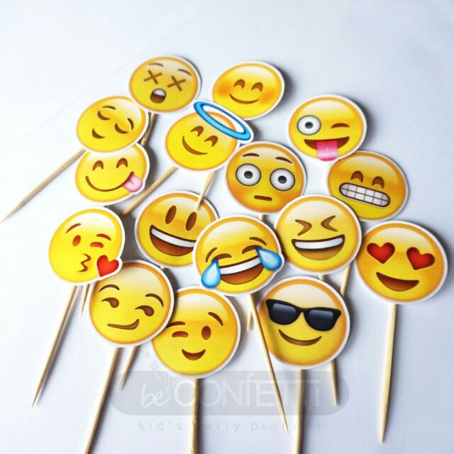 Emoji cupcake topper | Shopee Malaysia