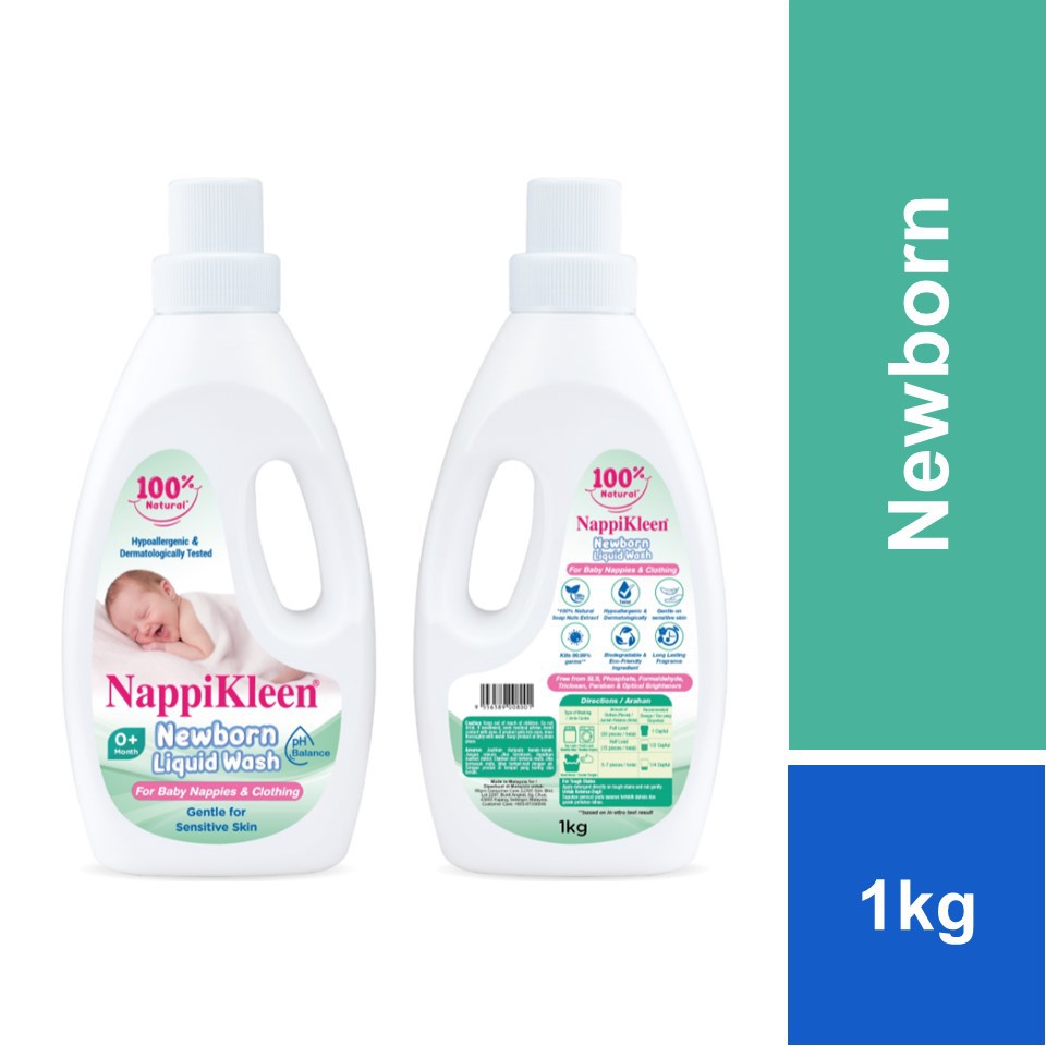 Nappikleen Newborn Liquid Wash 1kg | Shopee Malaysia