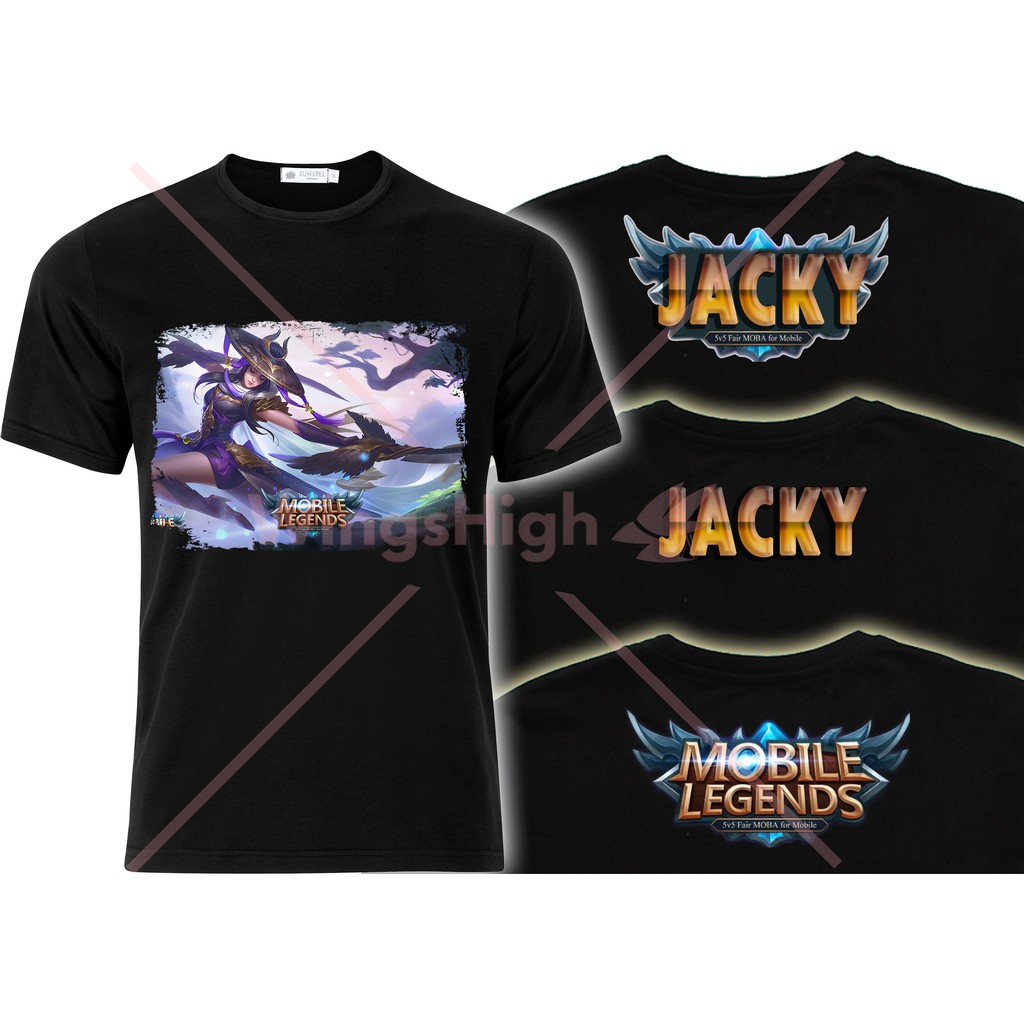 Mobile Legends T-shirt Heroes All Skin Round Neck Short ...
