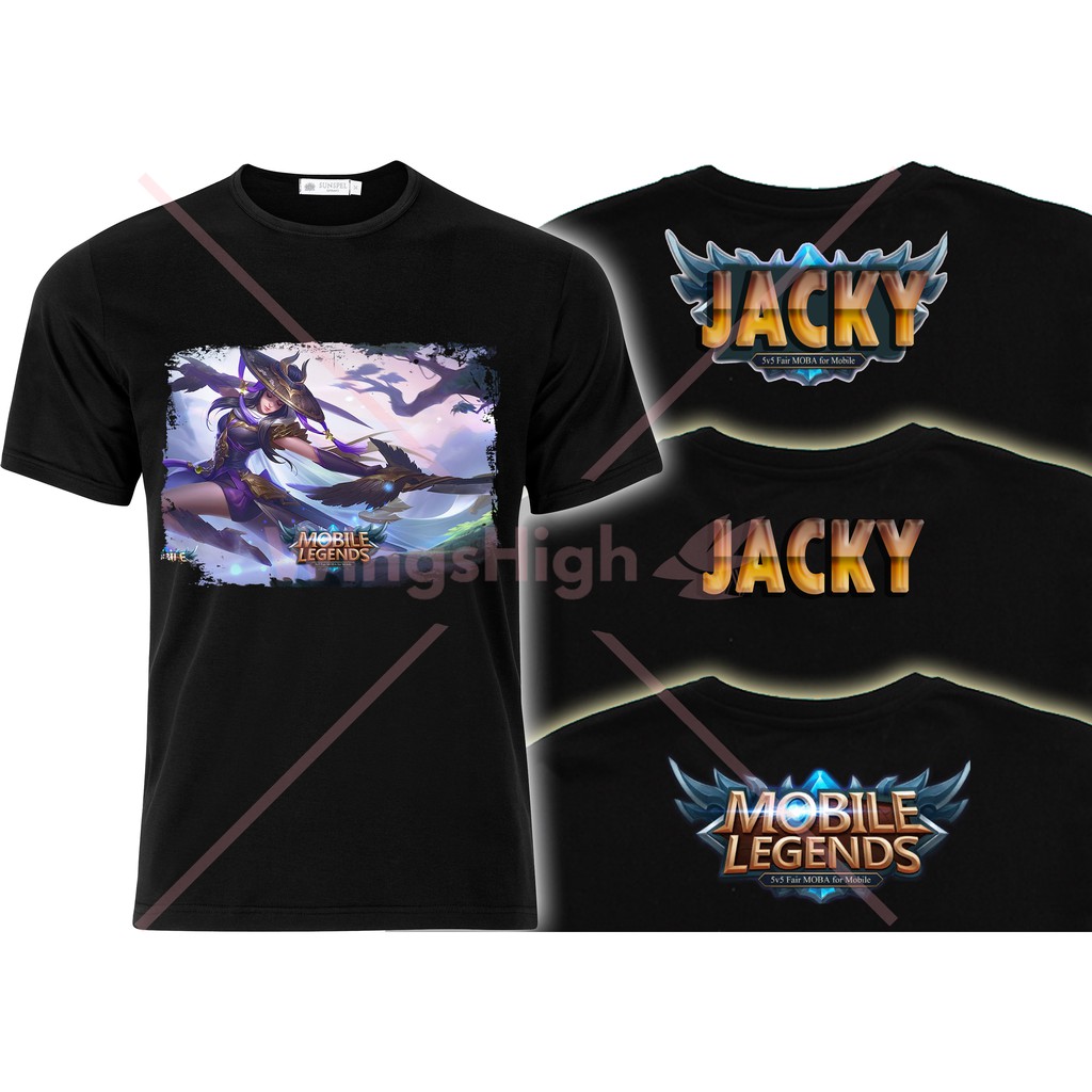 Download Mobile Legends T-shirt Heroes All Skin Round Neck Short ...