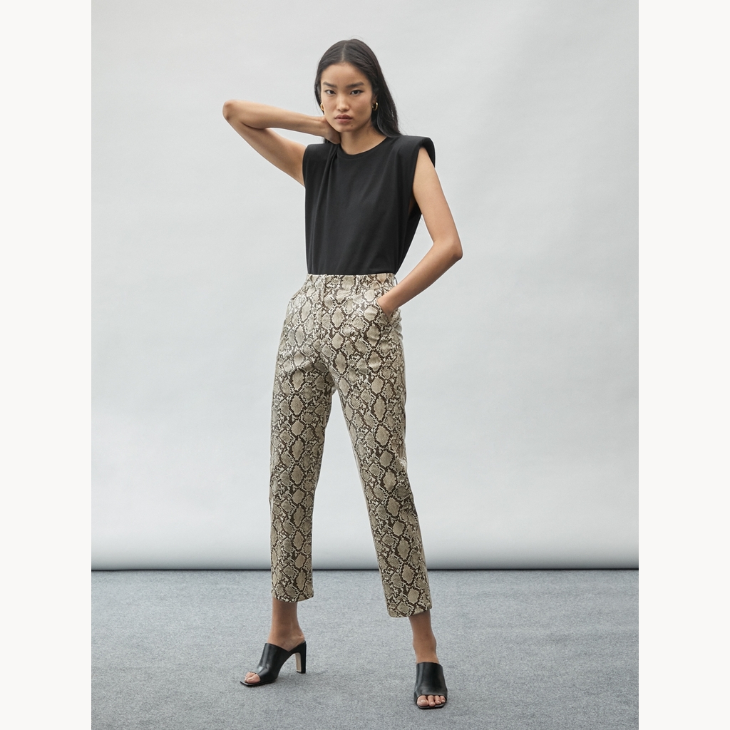 snake print pants