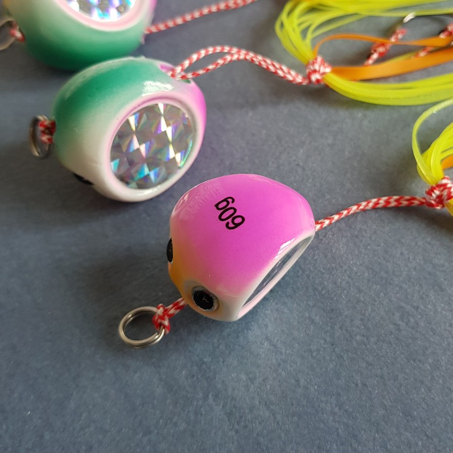 (READY STOCK) Tai Rubber Jig Purple Green Tairaba 60g 80g 120g 150g