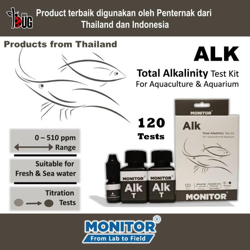 [NEW] MONITOR Total Alkalinity test kit for Aquaculture & Aquarium (120