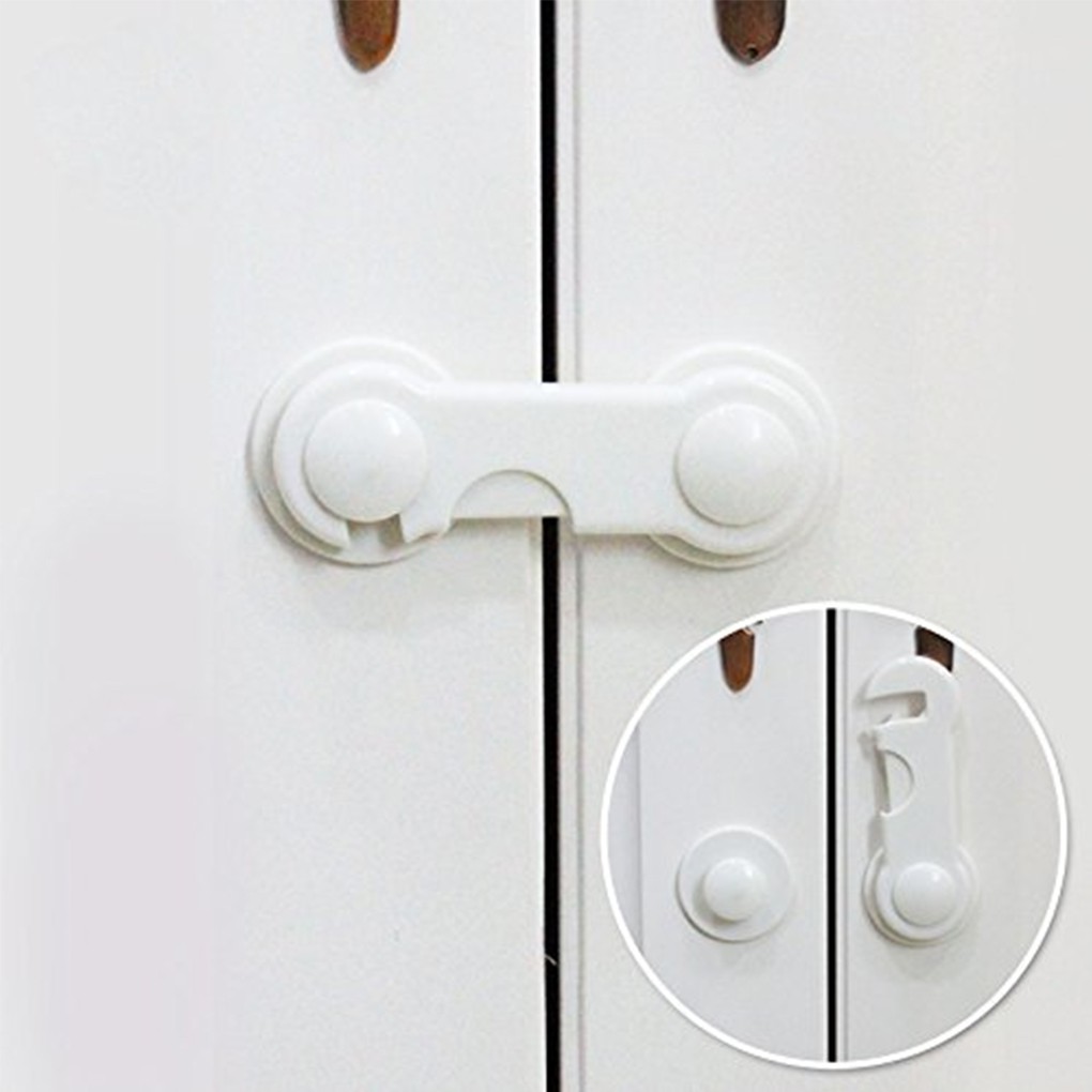 Plastic Baby Safety Lock Door Drawers Wardrobe Toddler Cover