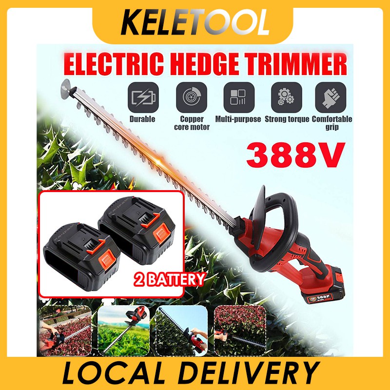 gardening tools and equipment grass cutter trimmer cordless electric hedge trimmer cordless potong rumput mesin trim
