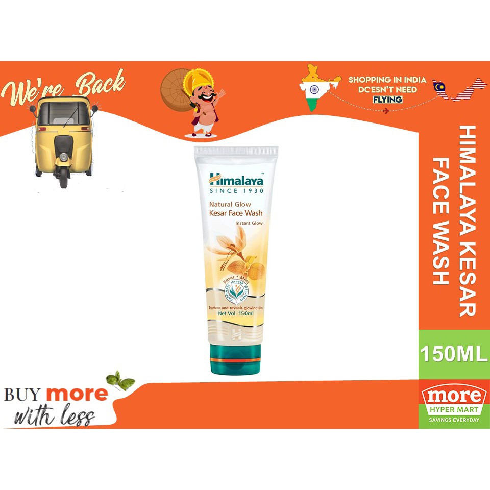 Himalaya Natural Glow Kesar Face Wash 150ml Shopee Malaysia