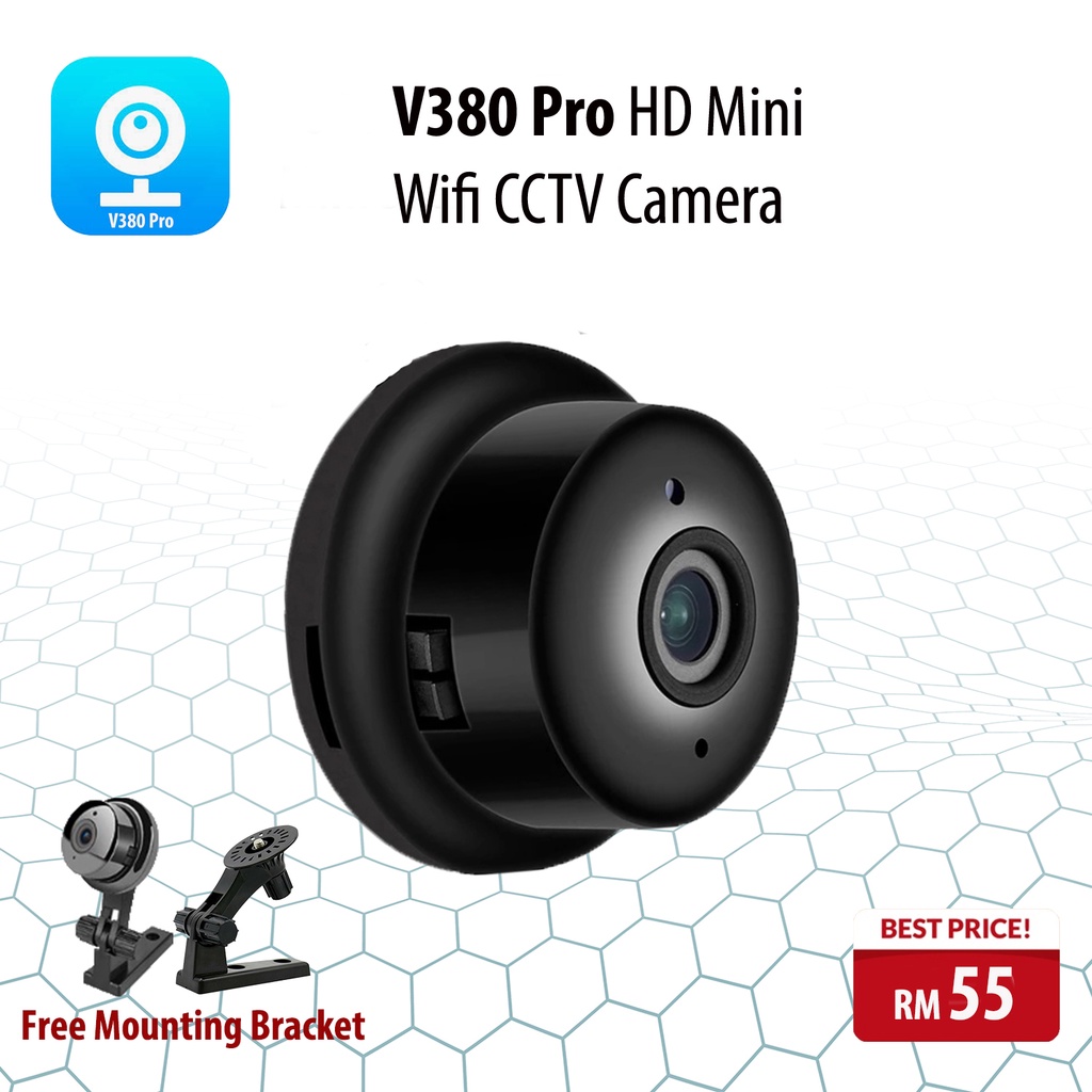 V380 Pro HD Mini Wireless Wifi Smart IP CCTV Camera Shopee Malaysia