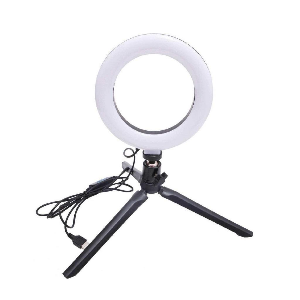 16cm USB LED Light Ring Tripod Professional Photography Lamp Dimmable ...