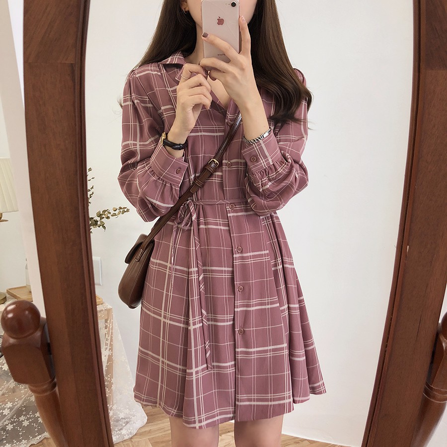 korean style midi dress