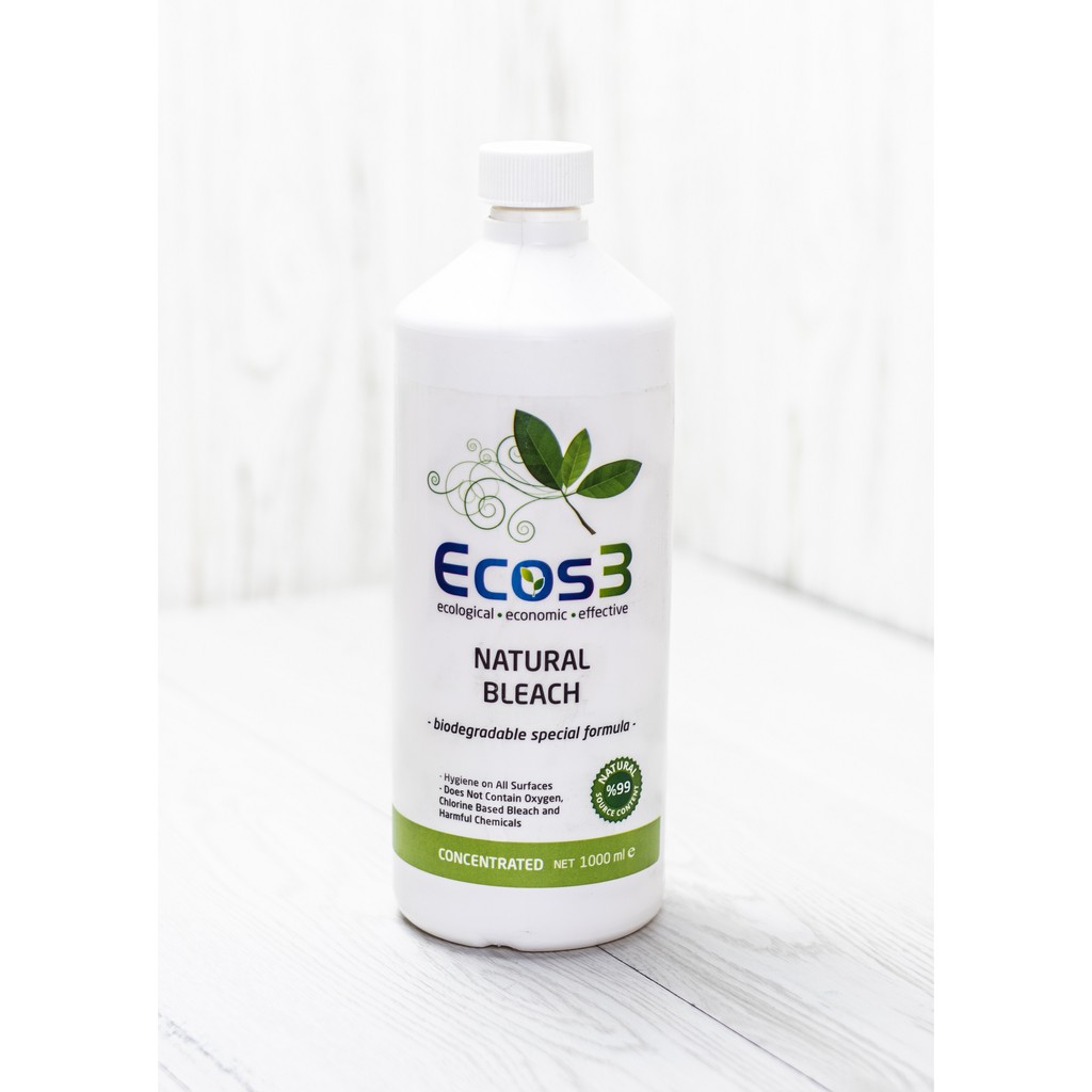 Ecos3 Certified Organic Natural Bleach Concentrated AllSurface Cleaner