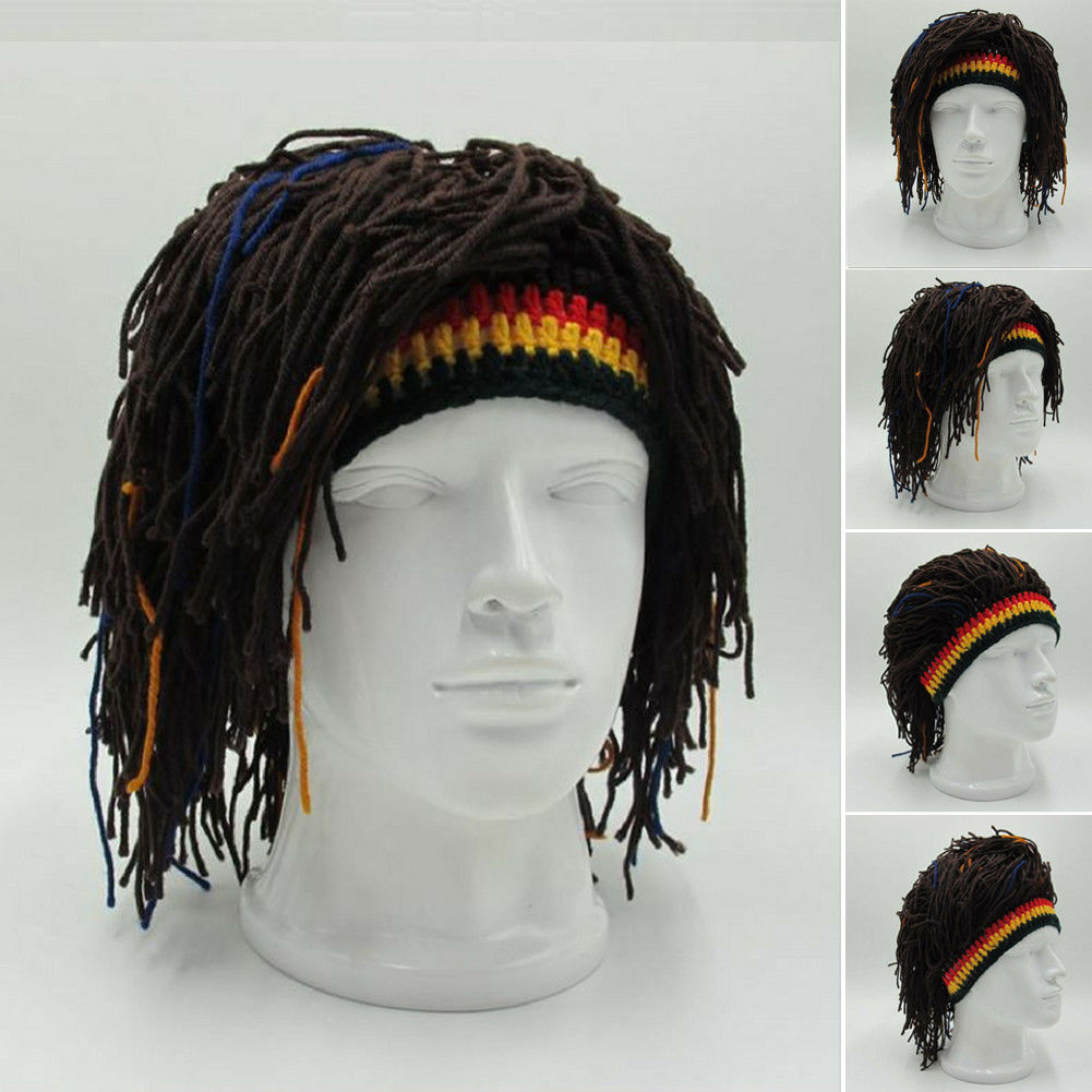 1Pc Bob Marley Reggae Jamaican Rasta Hat Dreadlocks Wig Caribbean Beret Cap  Beret Dress Apparel Accessories Fashion Style New | Shopee Malaysia