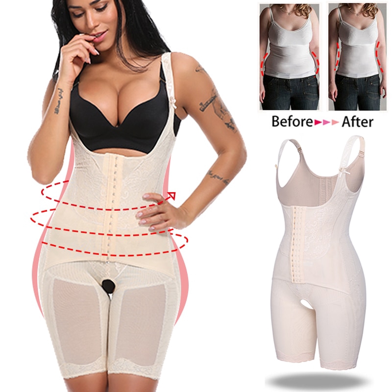 full body shaper with thigh control