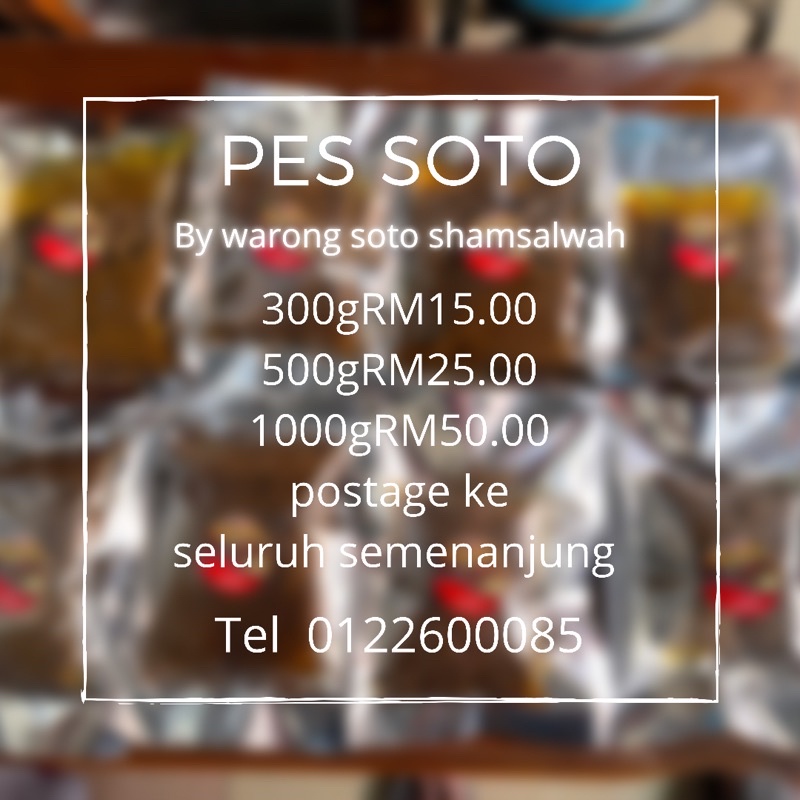 Buy Pes Soto By Warong Soto Shamsalwah Seetracker Malaysia