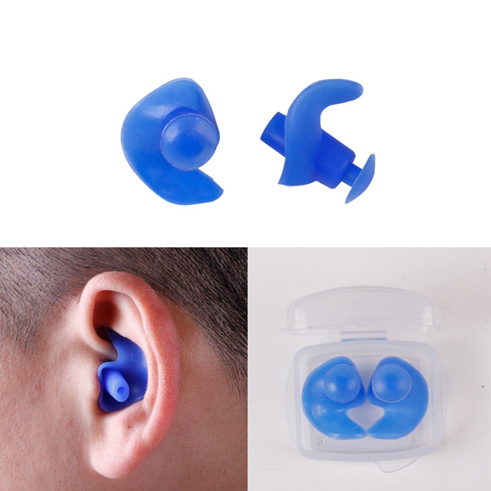 20PCS=10Pairs Waterproof Swimming Silicone Swim Earplugs for Adult Swimmers Children Diving Soft Anti-Noise Ear Plug