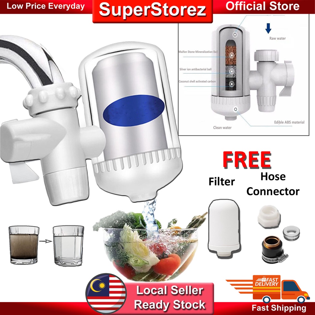 Superstorez Kitchen Water Tap Filter Purifier Penapis Air Tapis Replacement Element Water filters 滤水器