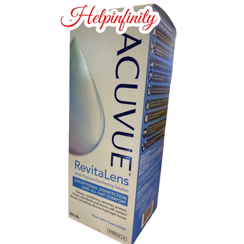 ACUVUE Revitalens Multi-purpose Disinfecting Solution 300ml Cleans ...