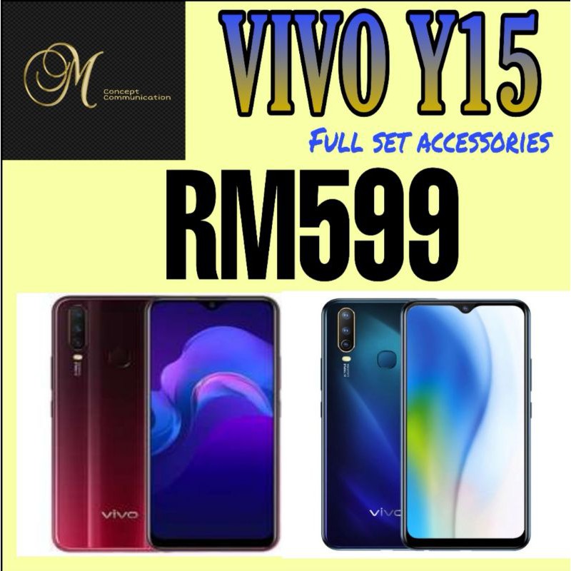 Vivo Y15 Vivo Y Suku 100 Original Malaysia Set Shopee Malaysia