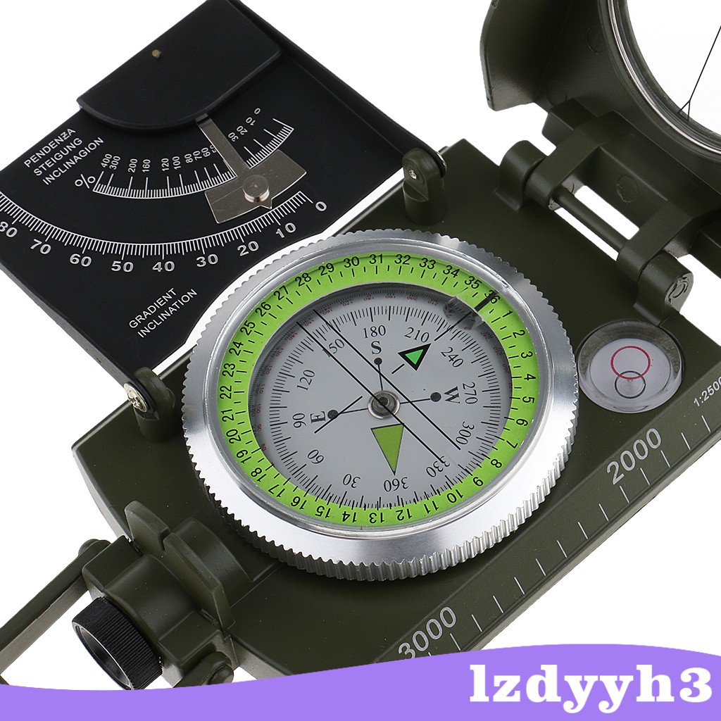 Professional Geology Metal Sighting Compass for Camping Hiking