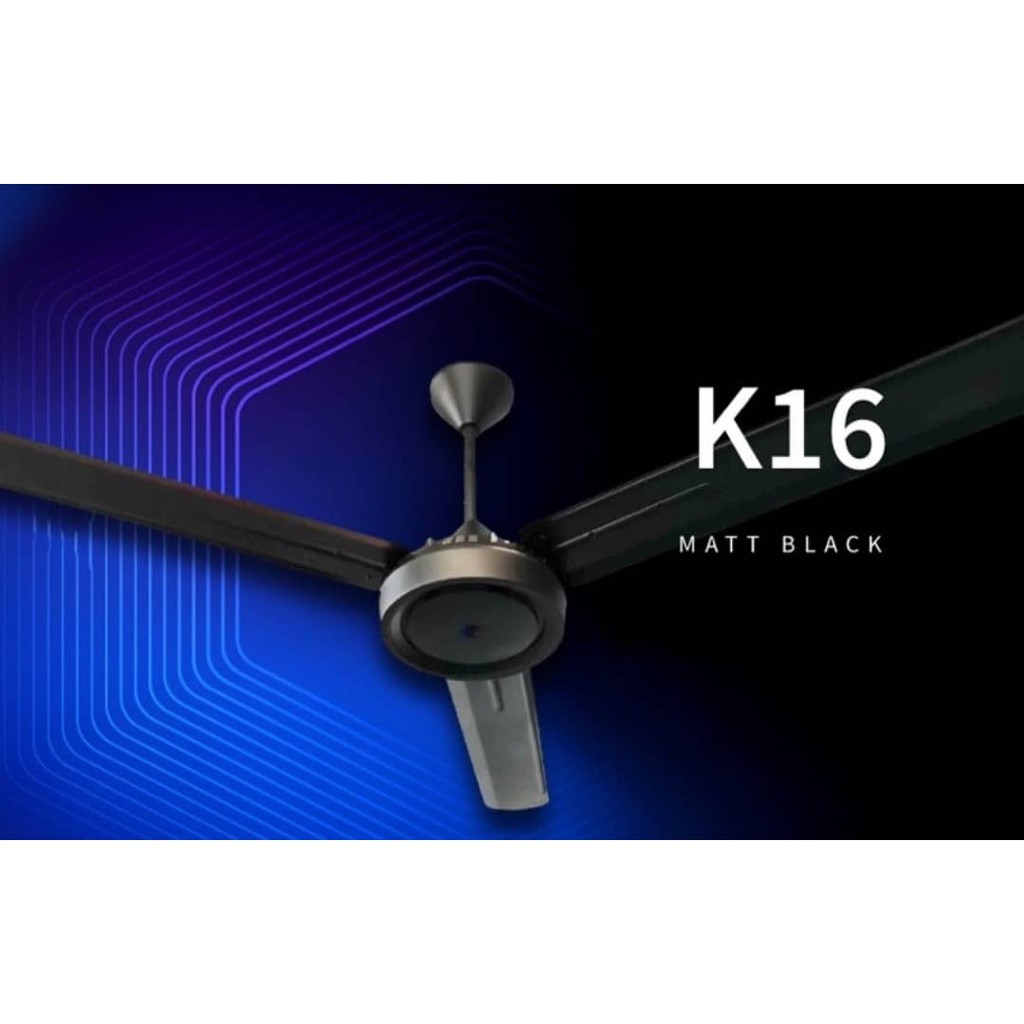 REZO 60" MATT BLACK/MATT WHITE 3 BLADE CEILING FAN K16 Shopee Malaysia