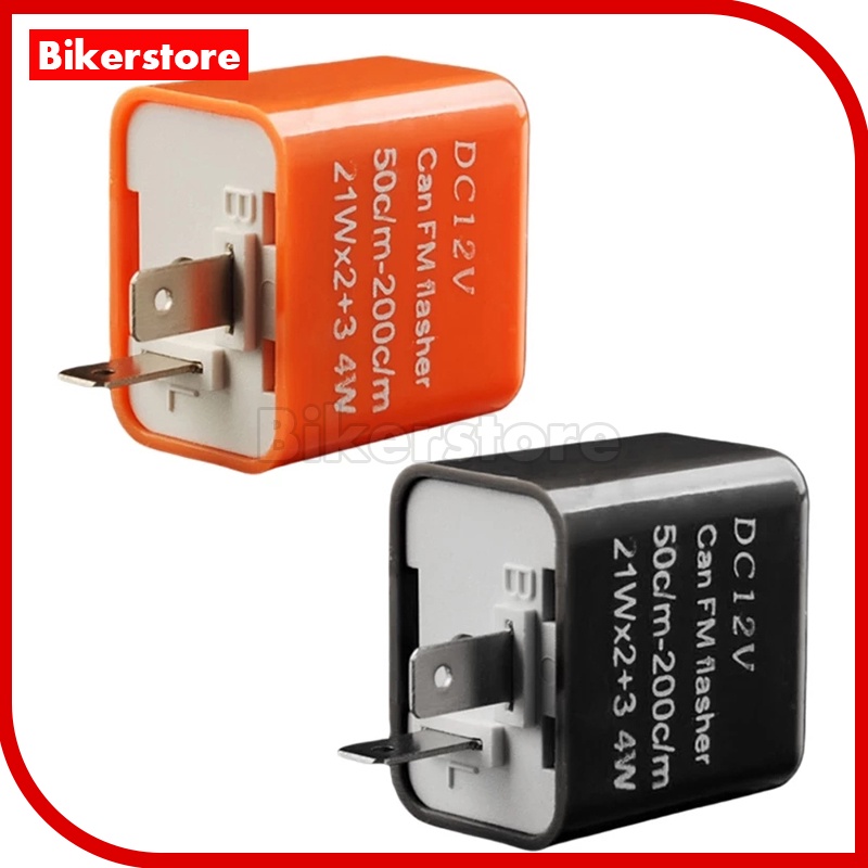 Bikerstore Signal Flasher Motorcycle Adjustable LED Blinker Relay
