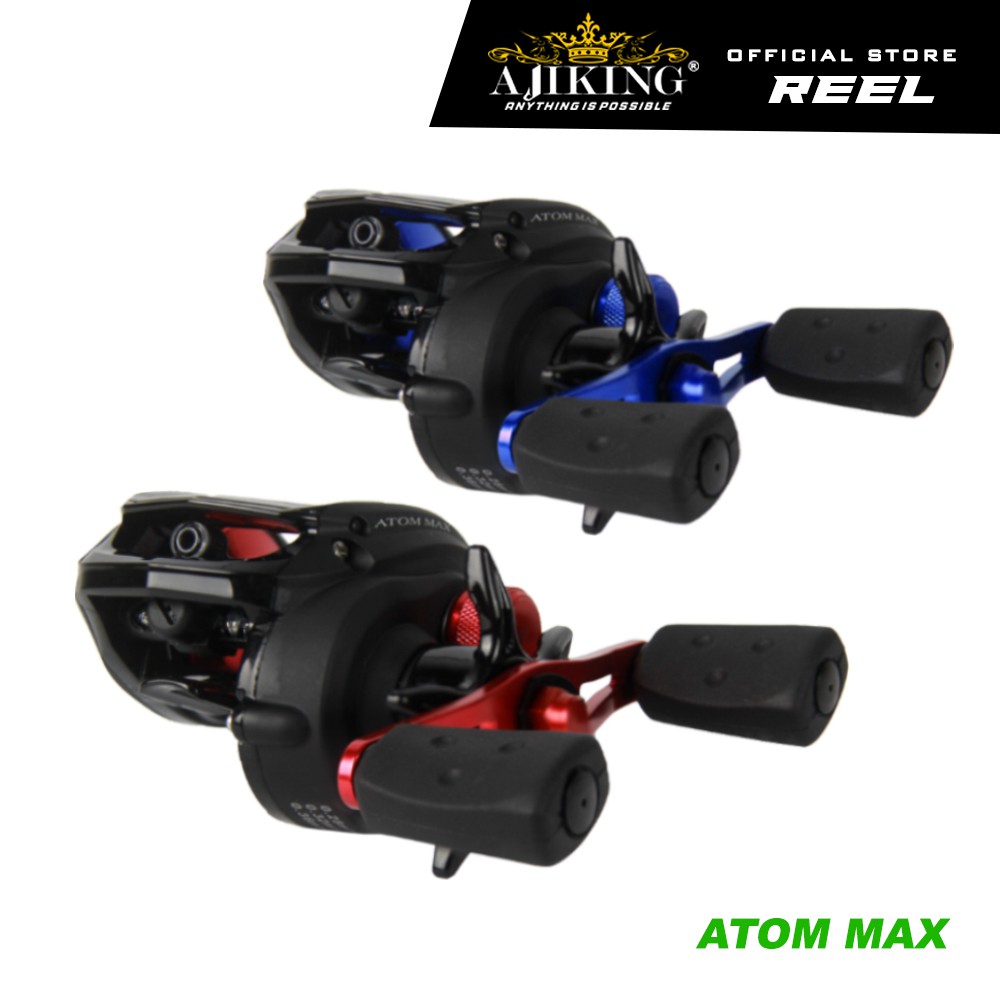 [NEW COLOUR] Ajiking Atom Max Baitcasting Fishing Reel Left Handle Max ...